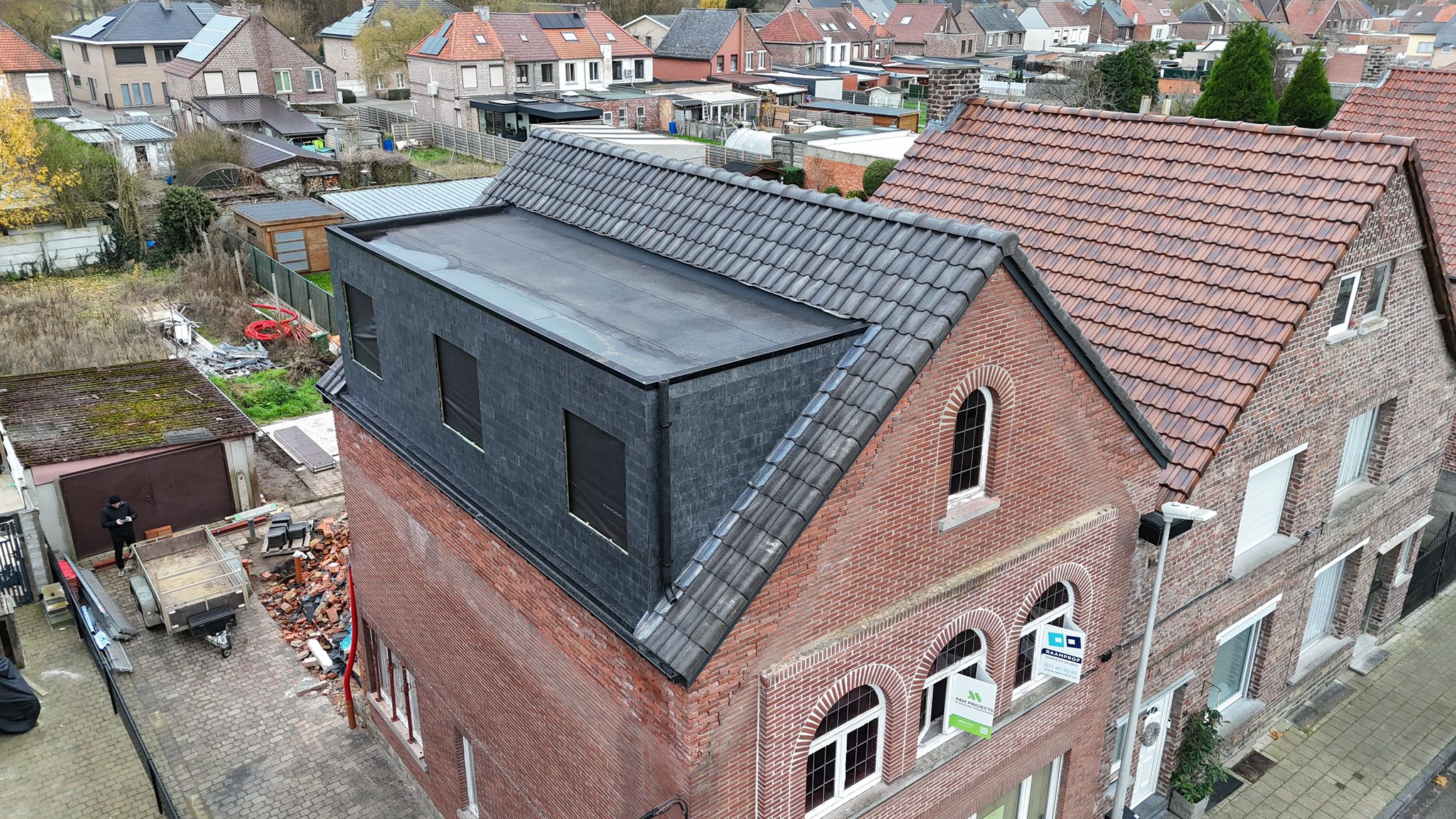 Dakkapel met EPDM en natuurleien